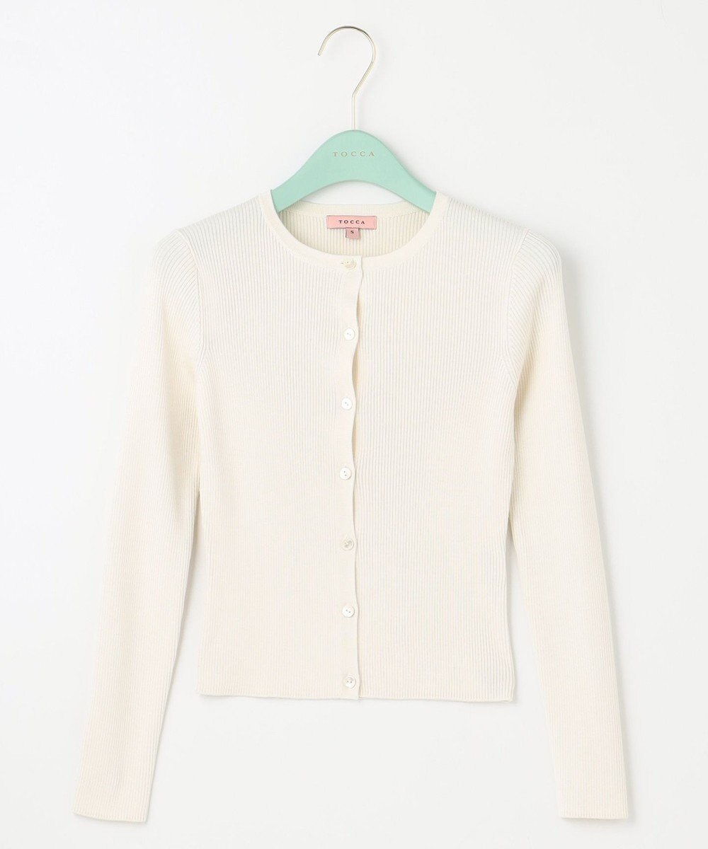TOCCA 【洗える】SILK RIB CARDIGAN カーディガン 