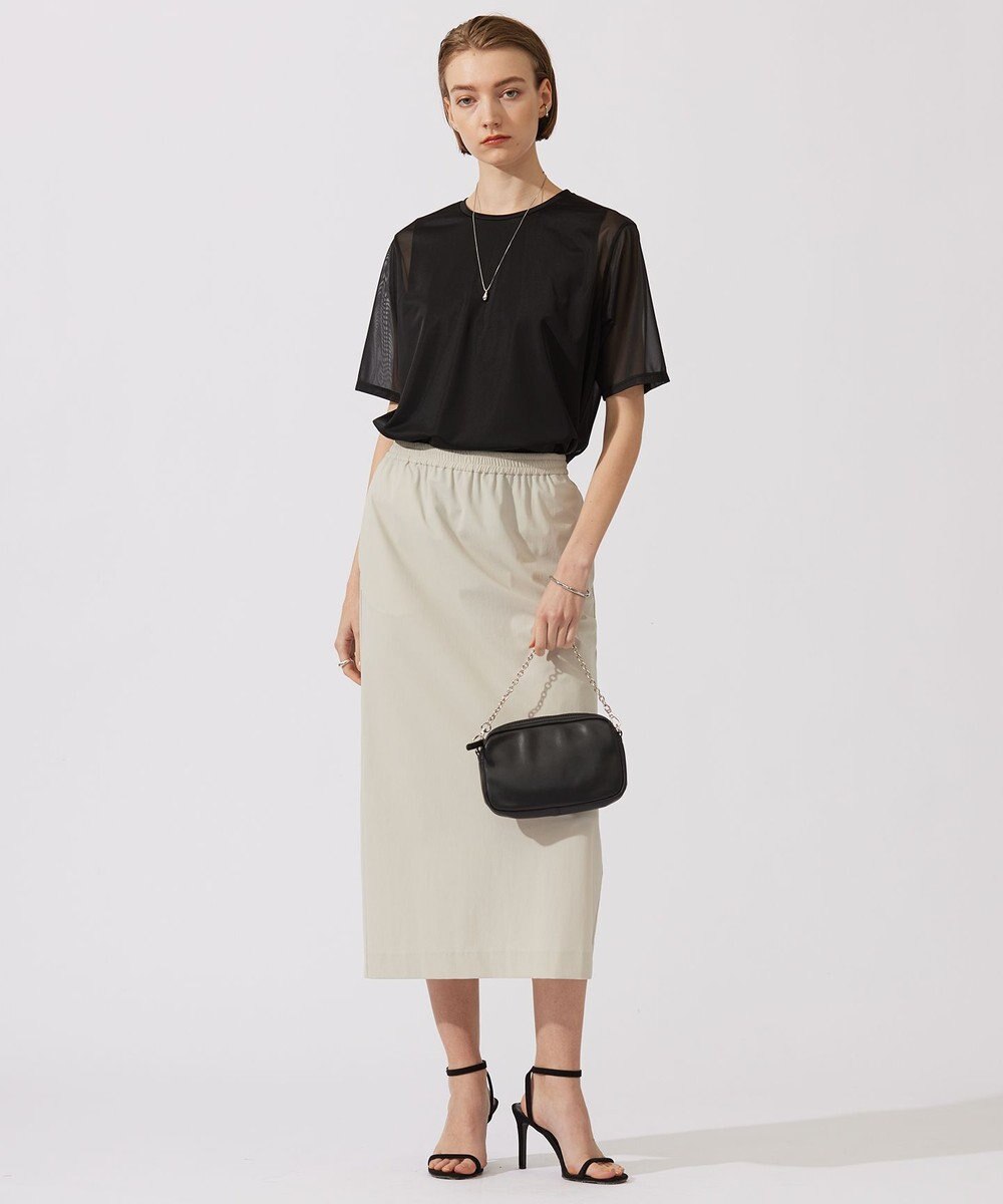 ICB L 【接触冷感・UVカット・洗える】アトラストリコット ナロースカート 