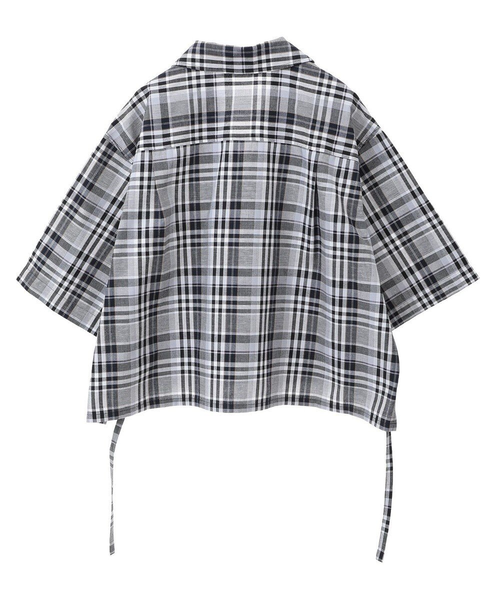 Green Parks 綿麻混裾ドロスト開襟シャツジャケット 