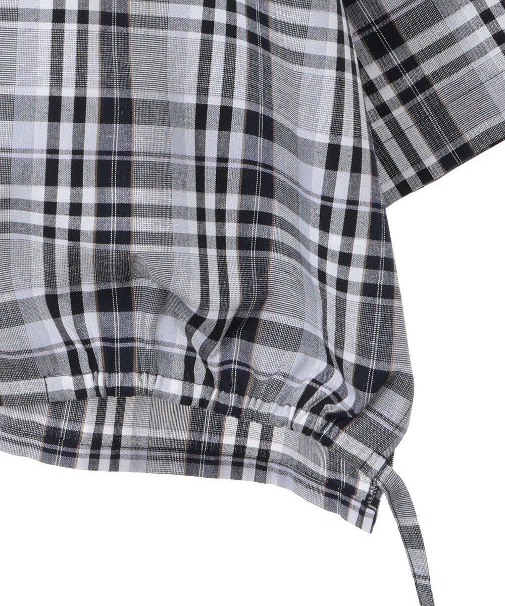 Green Parks 綿麻混裾ドロスト開襟シャツジャケット 