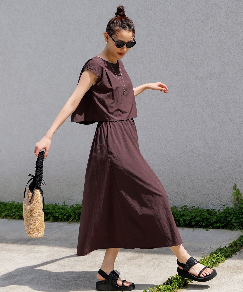 ANY SIS L 【撥水・UVカット】ウォーターサイド ワンピース 