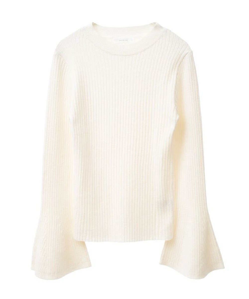 Green Parks ・ｓｗｉｎｇ　ｂｙ　ベルスリーブクルーリブニット 