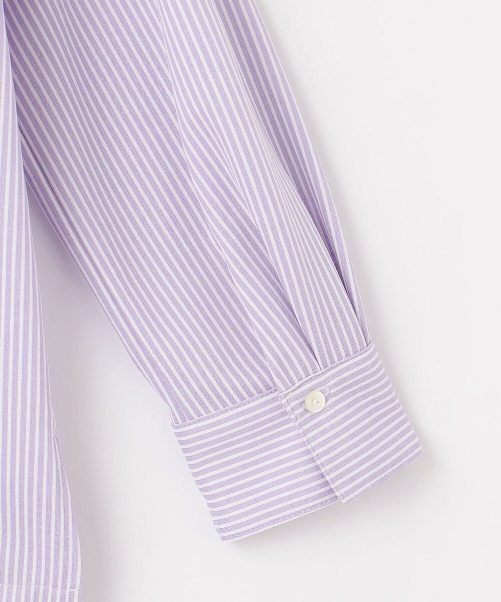 J.PRESS LADIES 【WEB限定カラーあり】ストライプジャカード バンドカラー カットソー 