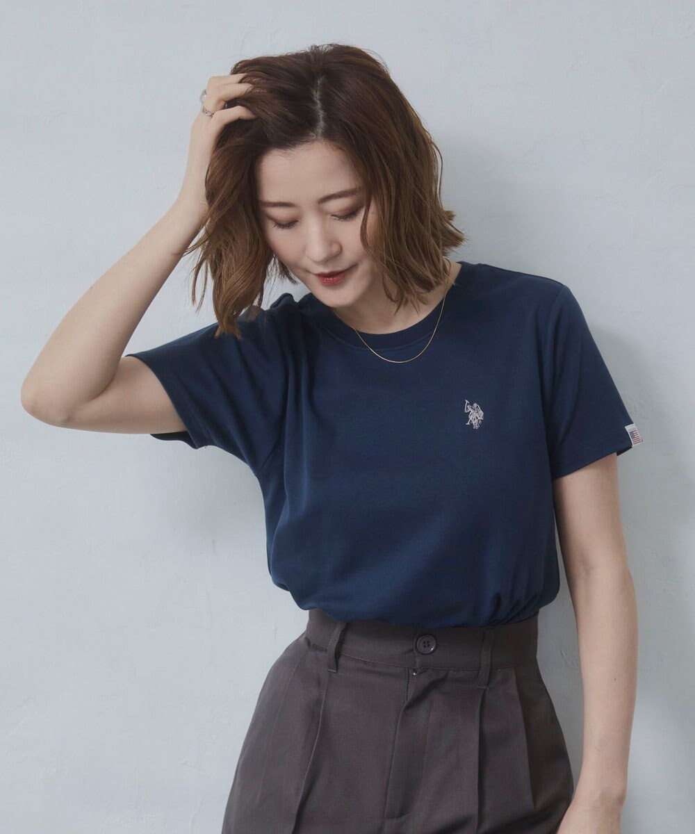 WEGO 【SMLサイズ展開】U.S. POLO ASSN.別注コンパクトTシャツ 