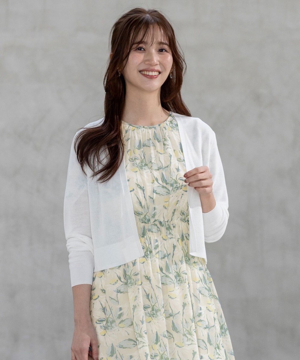 ANY SIS 【UVケア・洗える】ショートレングス カーディガン 