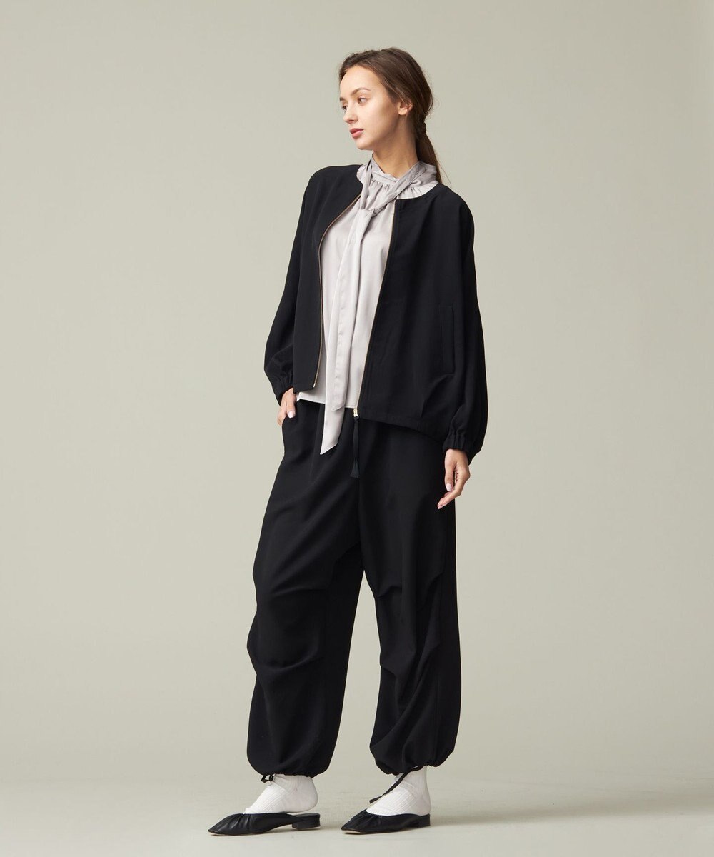 J.PRESS YORK STREET 【WOMEN】ジャージライクツイル ドルマンブルゾン 