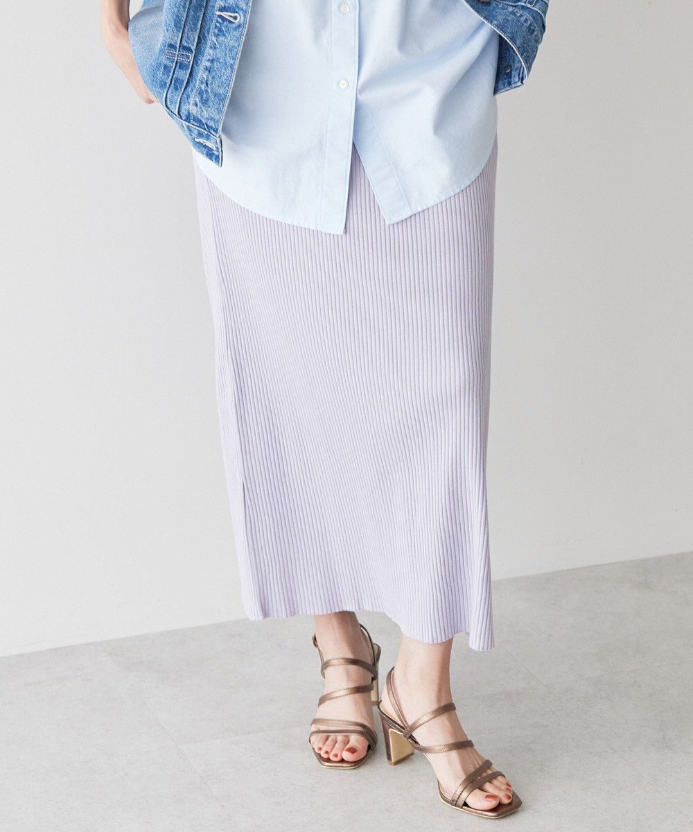 AMERICAN HOLIC 【WEB限定】針抜きテレコタイトスカート 