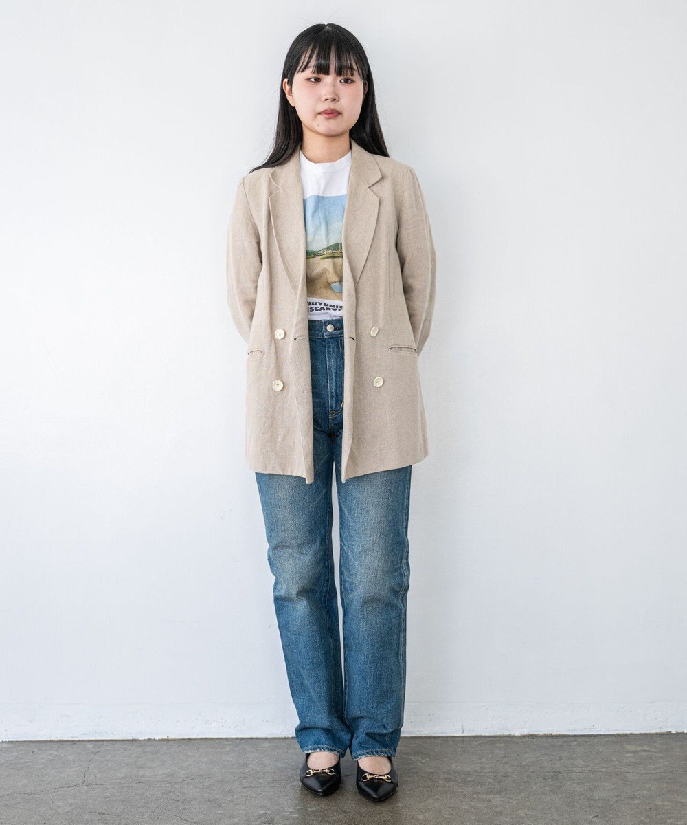 caqu boy`s cutⅡ テーパードストレートデニム USEDWASH 