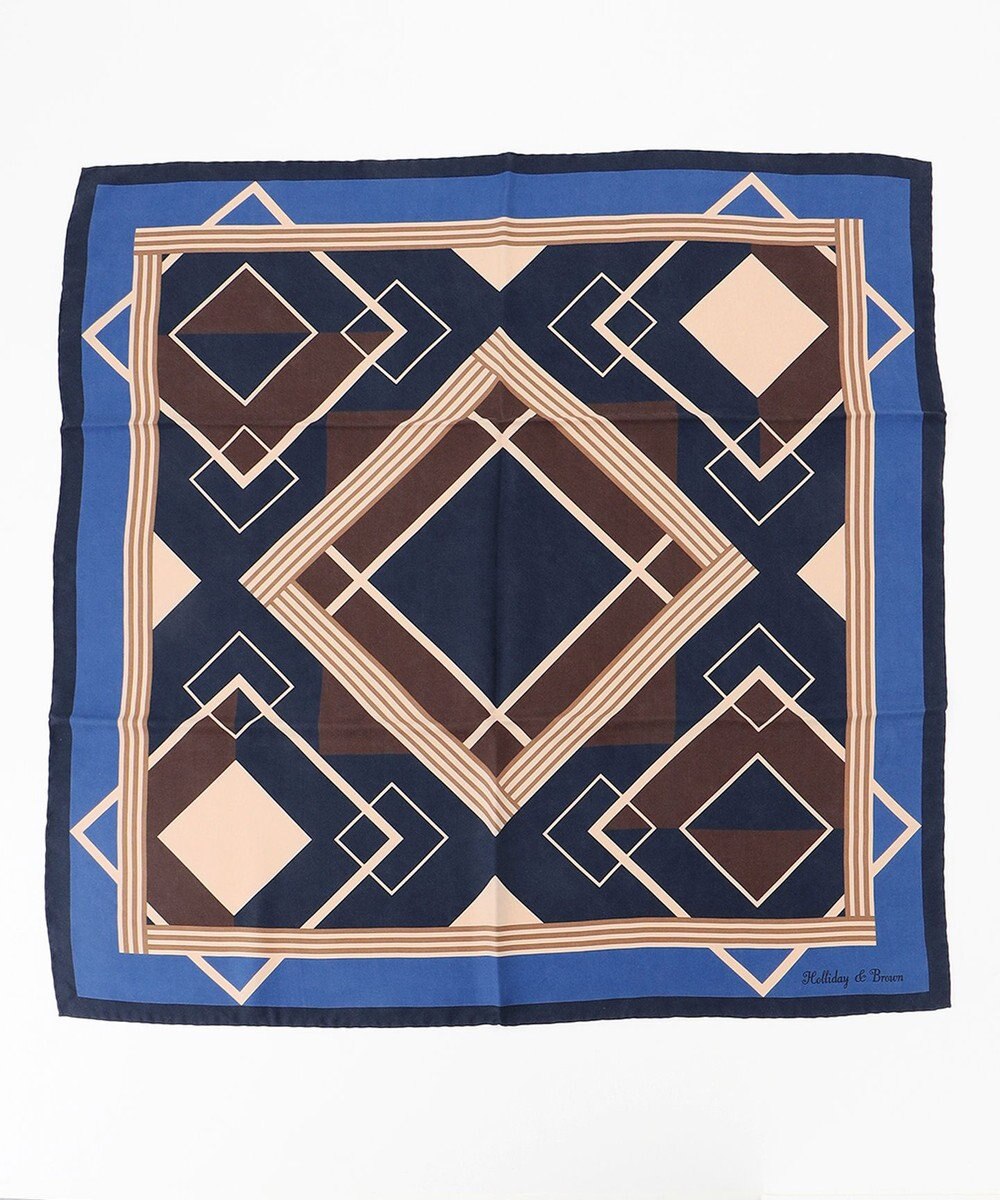 JOSEPH ABBOUD 【イタリア製】ランダムスクエア スカーフ 