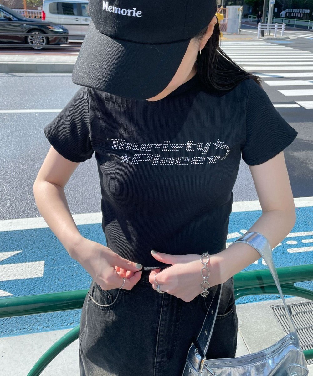 WEGO ラインストーンリブちびT 