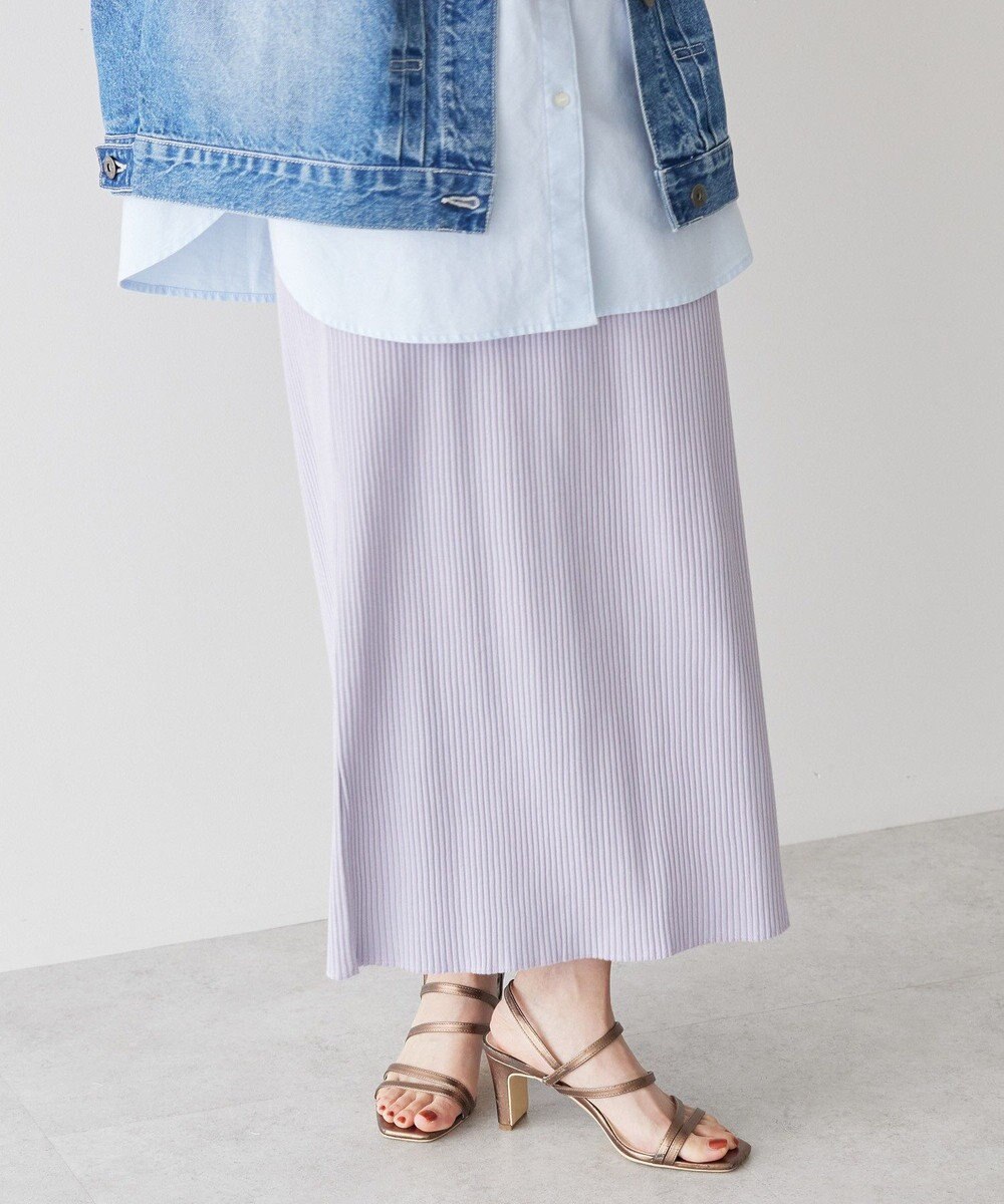 AMERICAN HOLIC 【WEB限定】針抜きテレコタイトスカート 