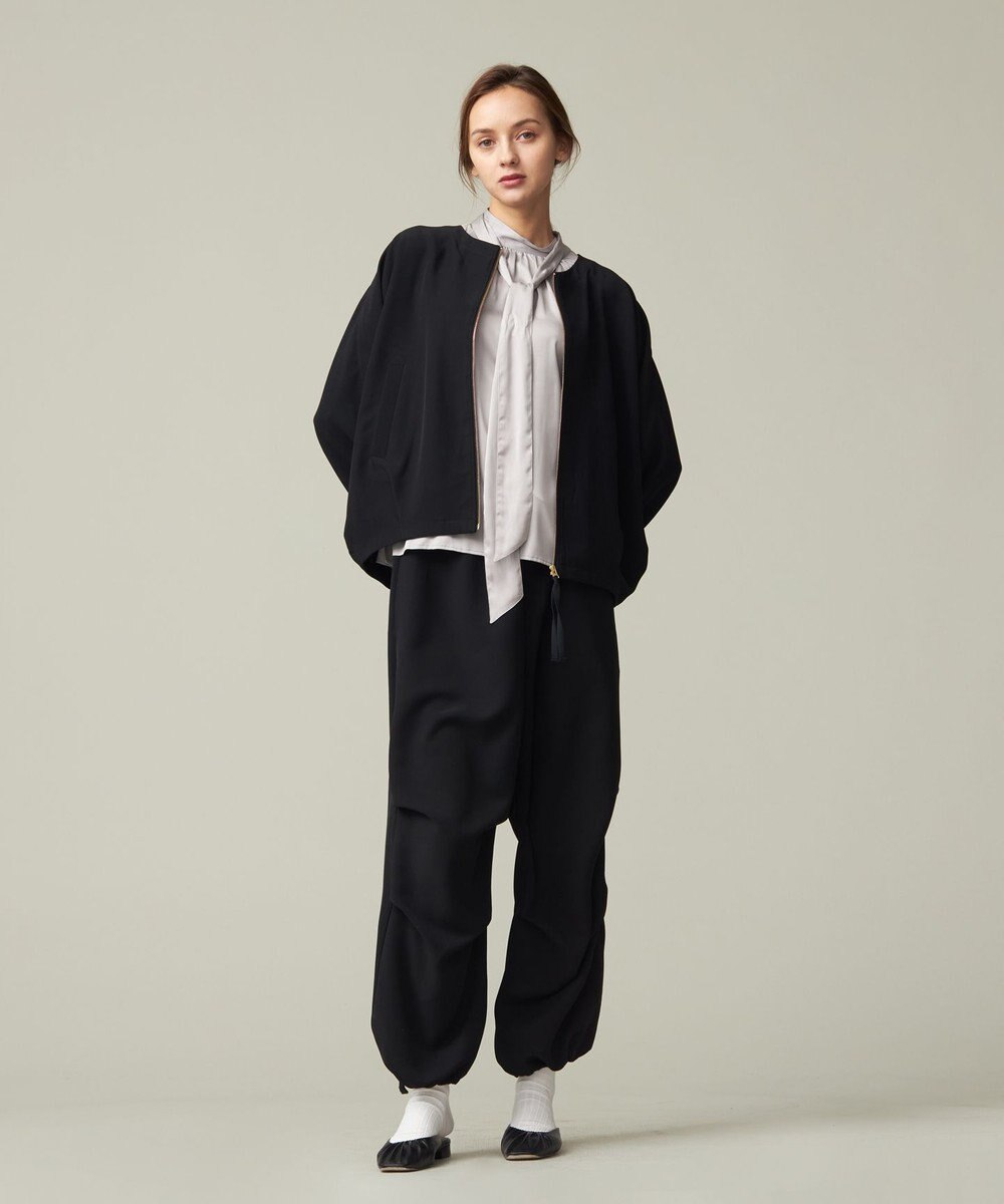 J.PRESS YORK STREET 【WOMEN】ジャージライクツイル ドルマンブルゾン 