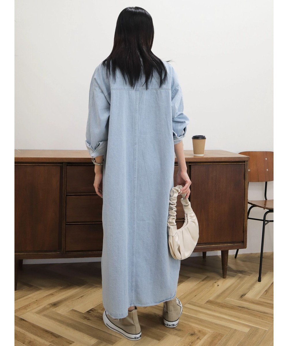 CRAFT STANDARD BOUTIQUE デニムパールボタンワンピース 