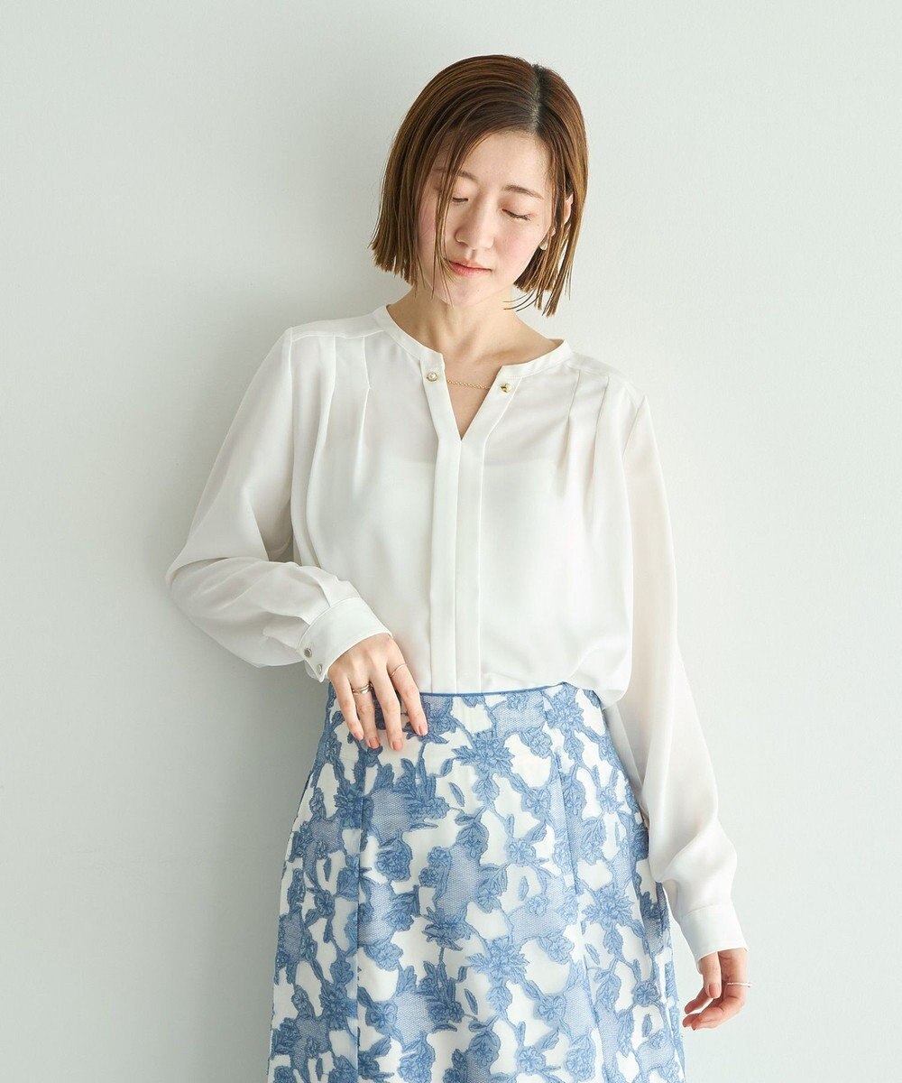 YECCA VECCA アクセサリー付きブラウス 