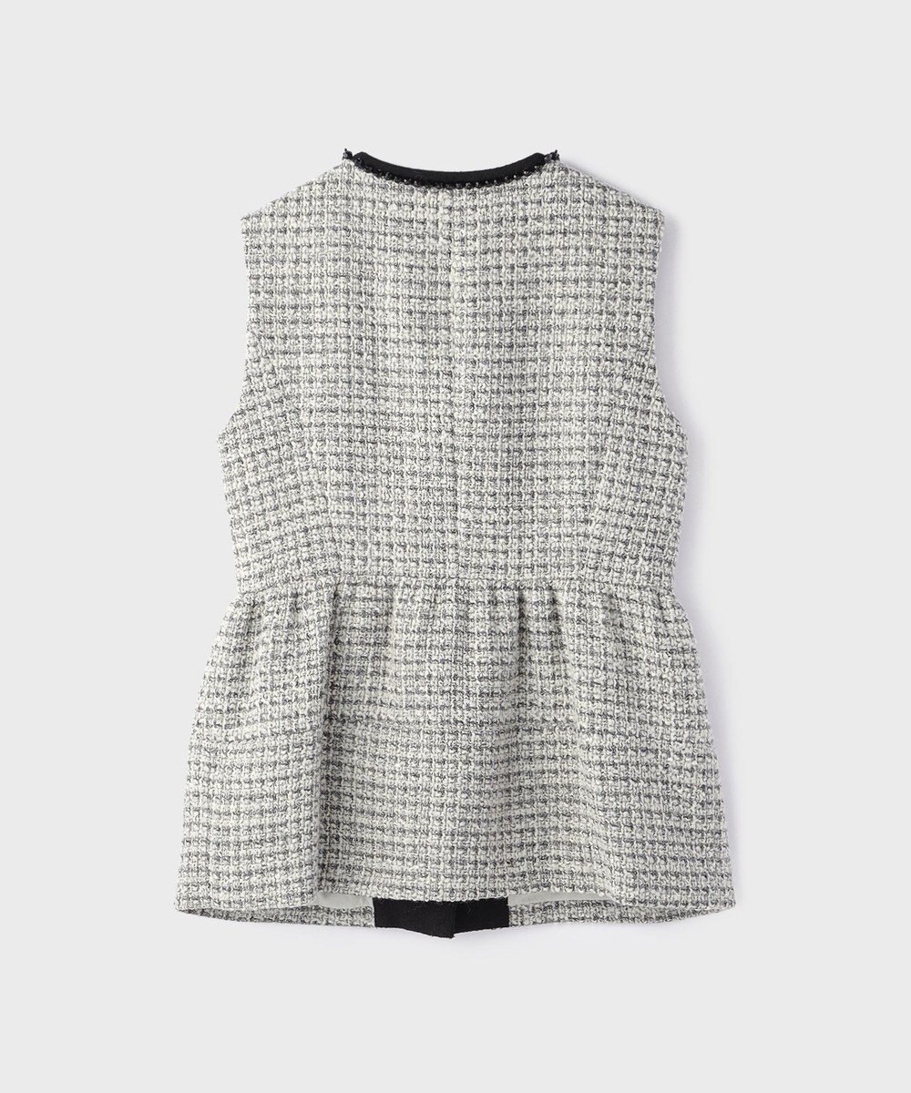 GRACE CONTINENTAL ツイードペプラムベスト 