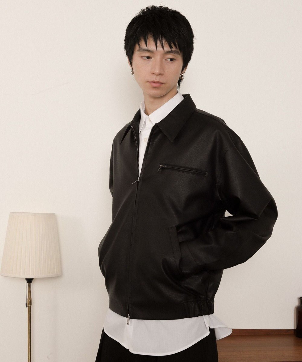 WEGO PUダブルZIPブルゾン 