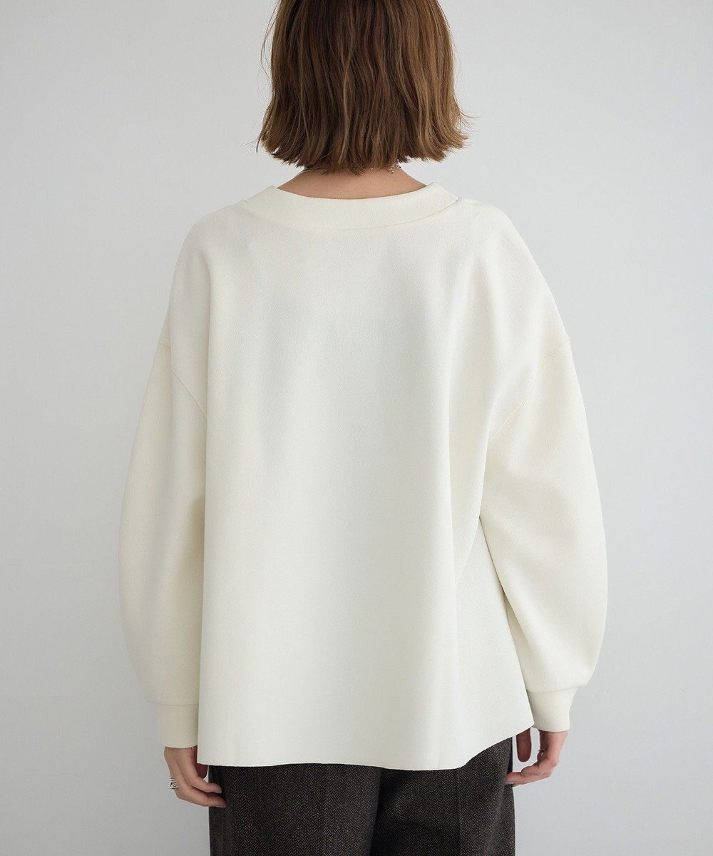 YECCA VECCA 金釦カットジョーゼットカーディガン 