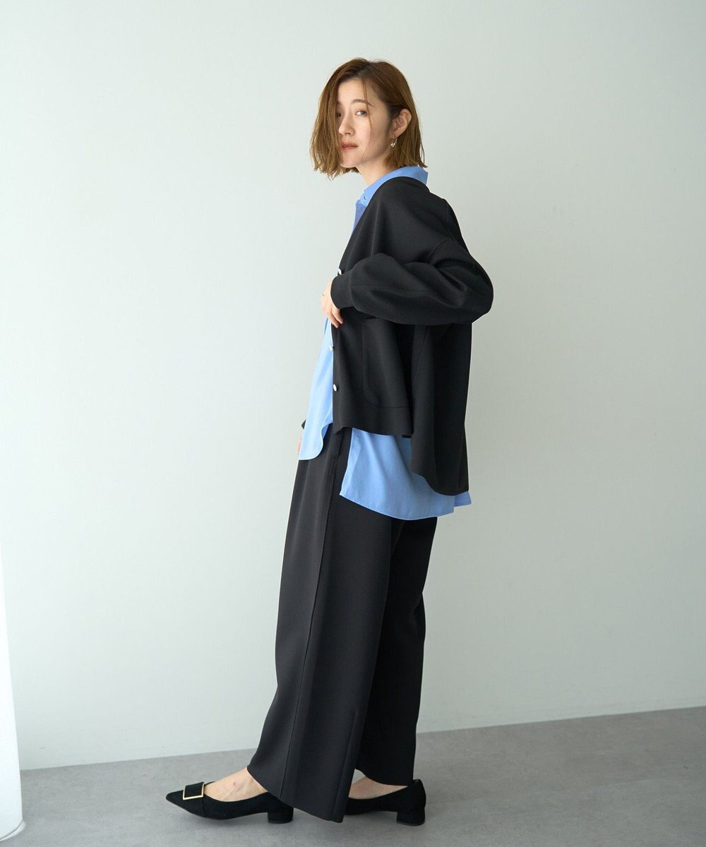 YECCA VECCA 金釦カットジョーゼットカーディガン 