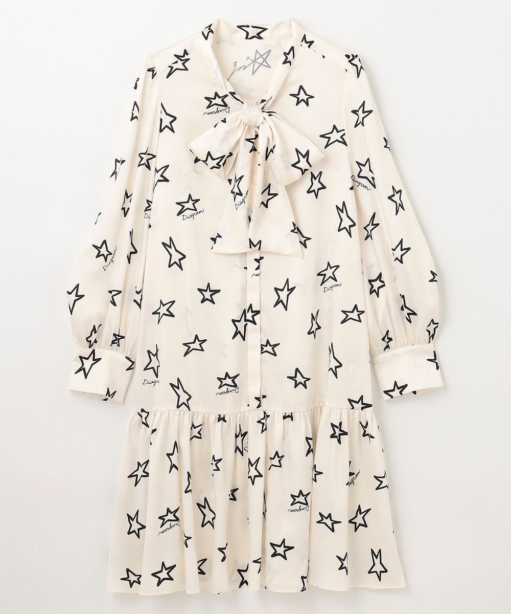 GRACE CONTINENTAL スタープリントミニワンピース 