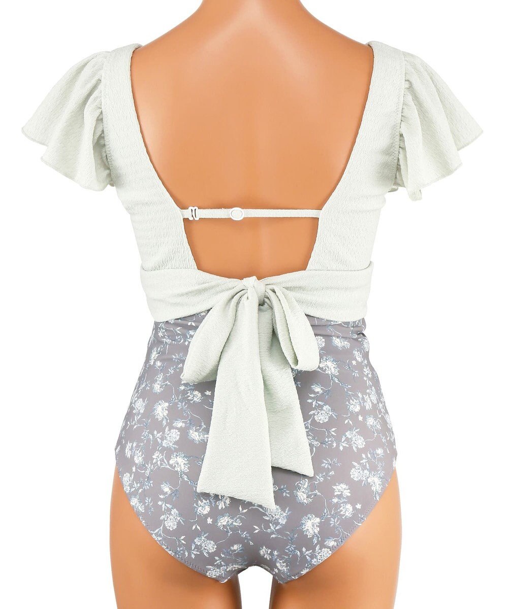 San-ai Resort（三愛水着楽園） 【San-ai Resort×PEACH JOHNコラボ】【ナイスバディ水着】フリルワイヤービキニ　9M・11L 