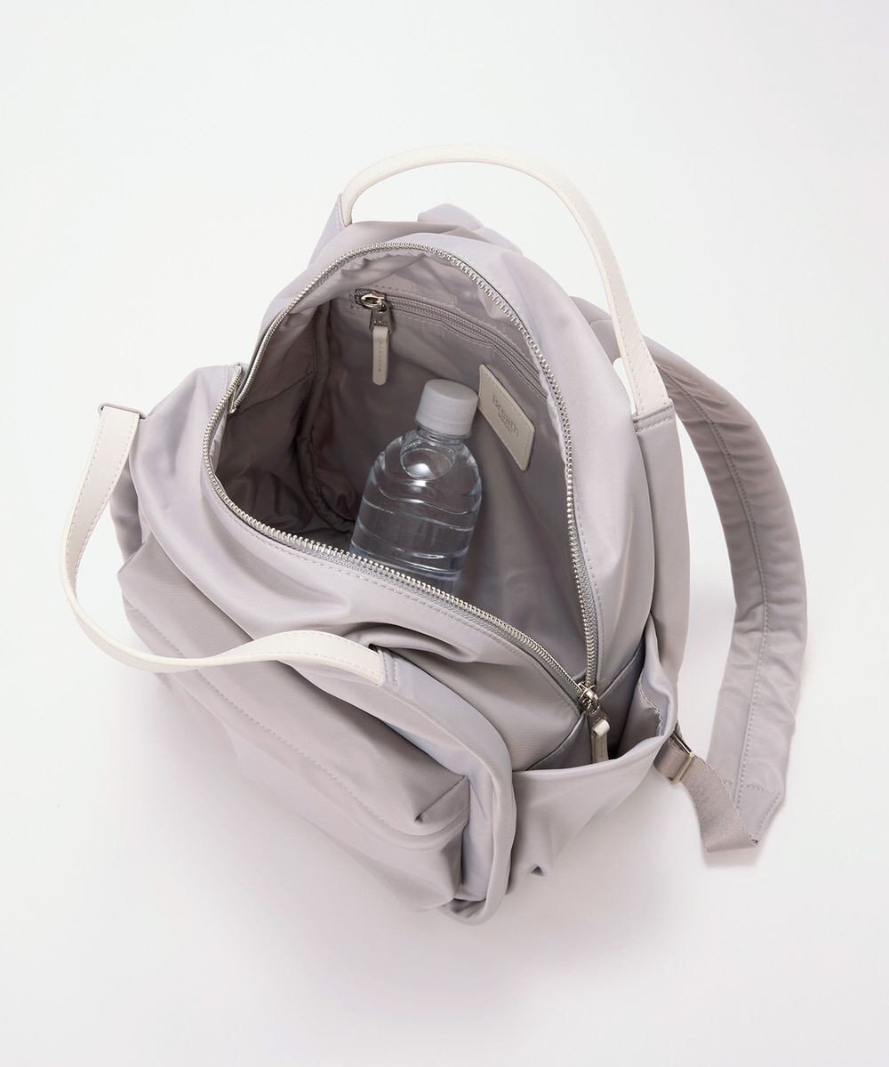 TOPKAPI 【Breath TOPKAPI】【撥水】ツヤ ナイロン レザーハンドル ミニ リュック 