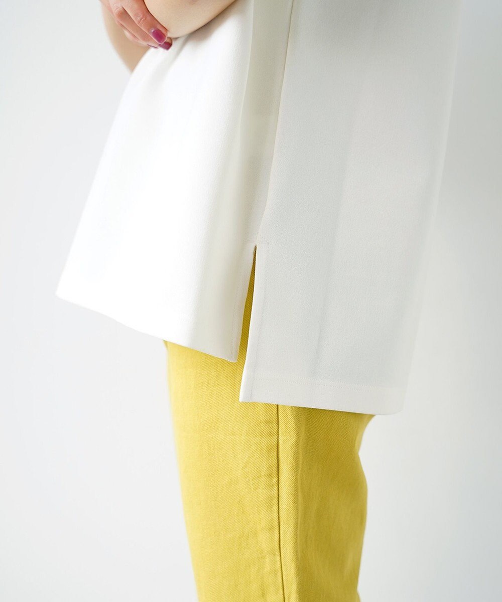 WHITE MAILS 【UNISEX】PAPER DOUBLE JERSEY OVERSIZED T-シャツ 