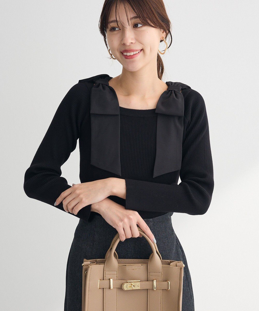 Green Parks ・ｓｗｉｎｇ　ｂｙ　ショルダーリボンプルオーバー 