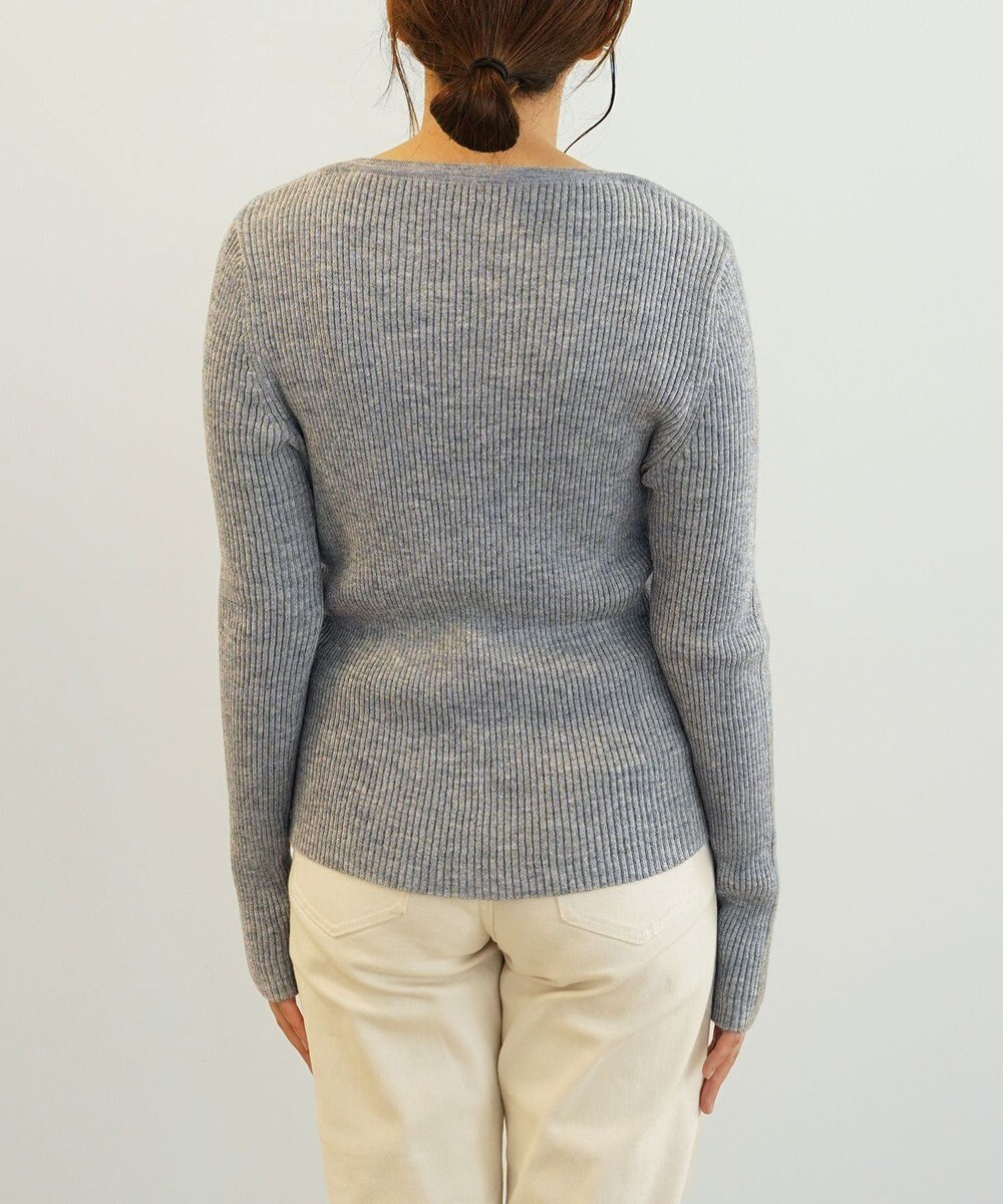 TOQUE 〈大草直子さんアドバイザー〉ベビーアルパカ ミドルゲージ ボートネックニット 