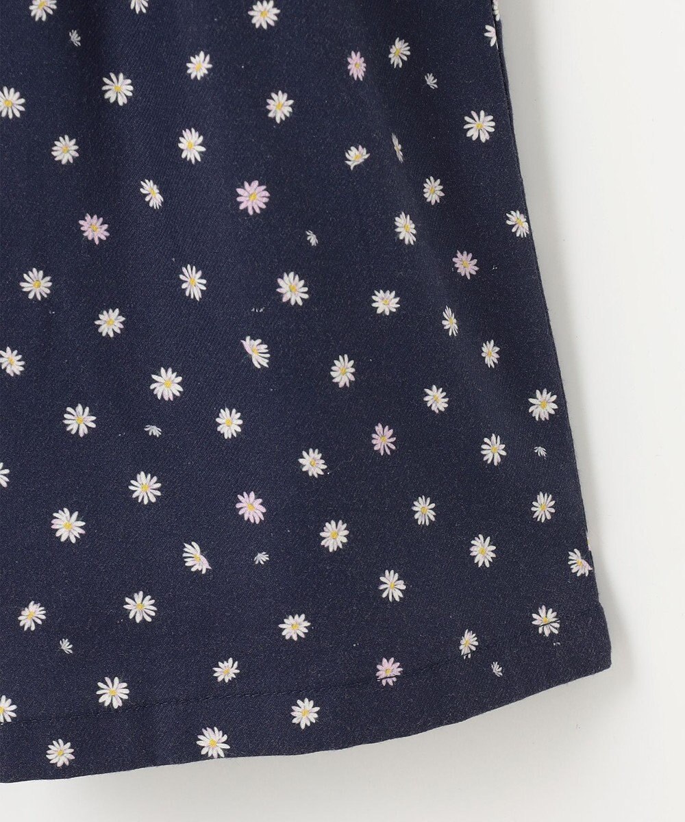 組曲 KIDS 【110-140cm】モノトーン花柄 ワンピース 