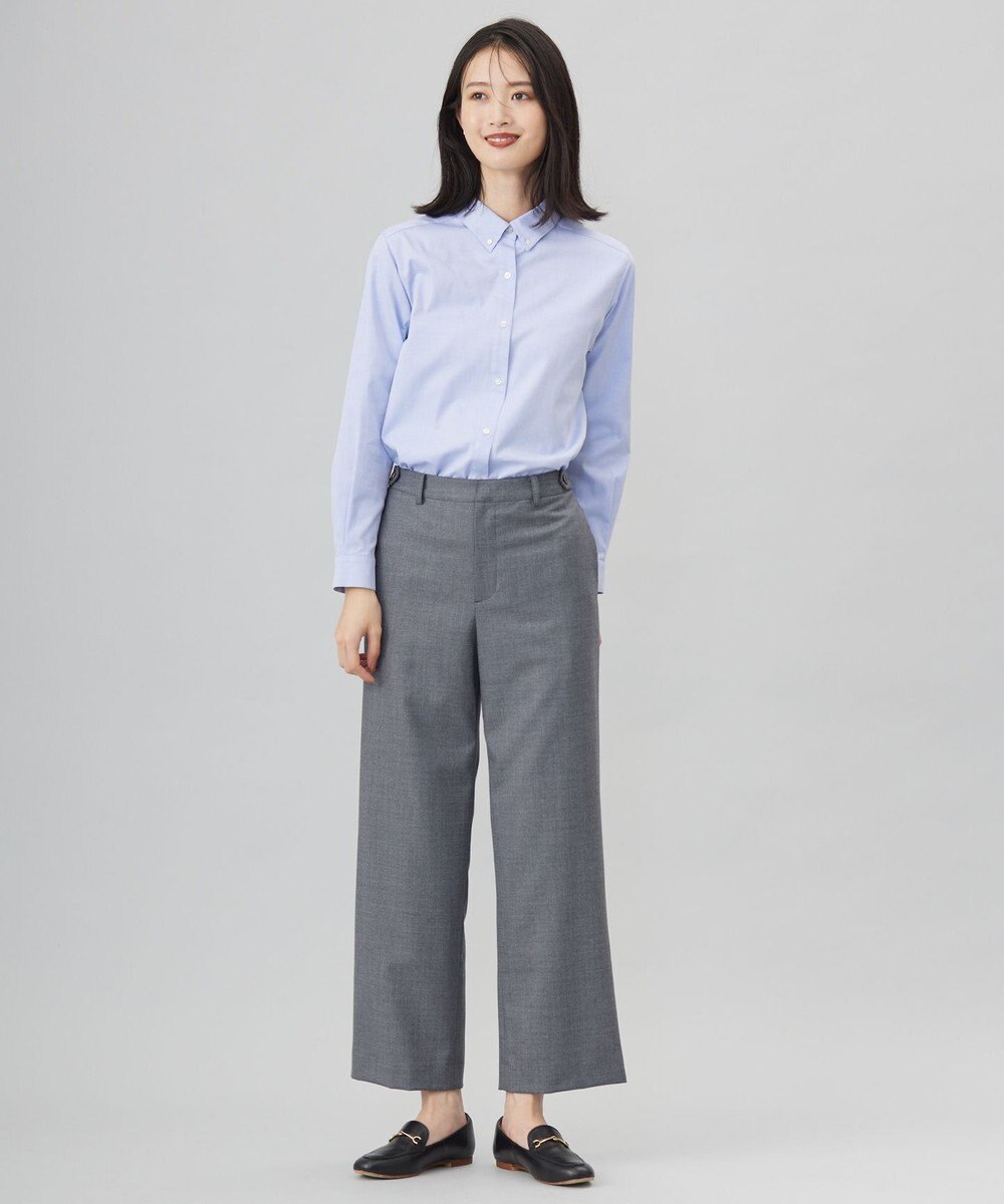 J.PRESS LADIES 【洗える】ANASTASIA milled セミワイド パンツ 