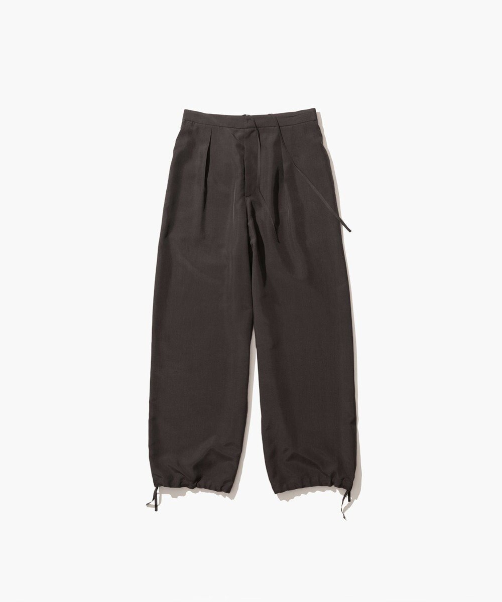 ATON SILK SUEDE | タックイージーパンツ 