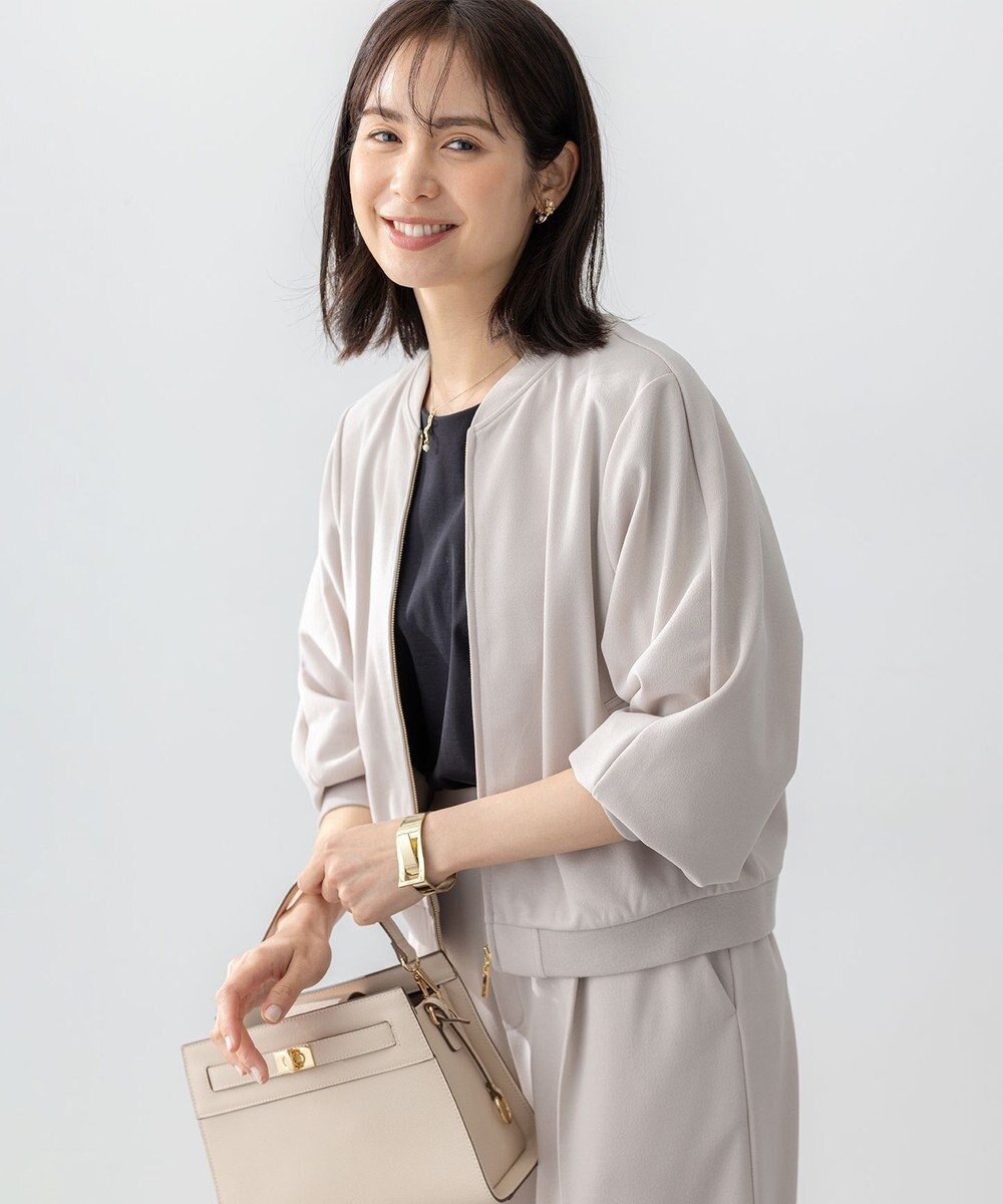 組曲 【ご好評につき追加生産！】ジョーゼットジャージー ブルゾン 