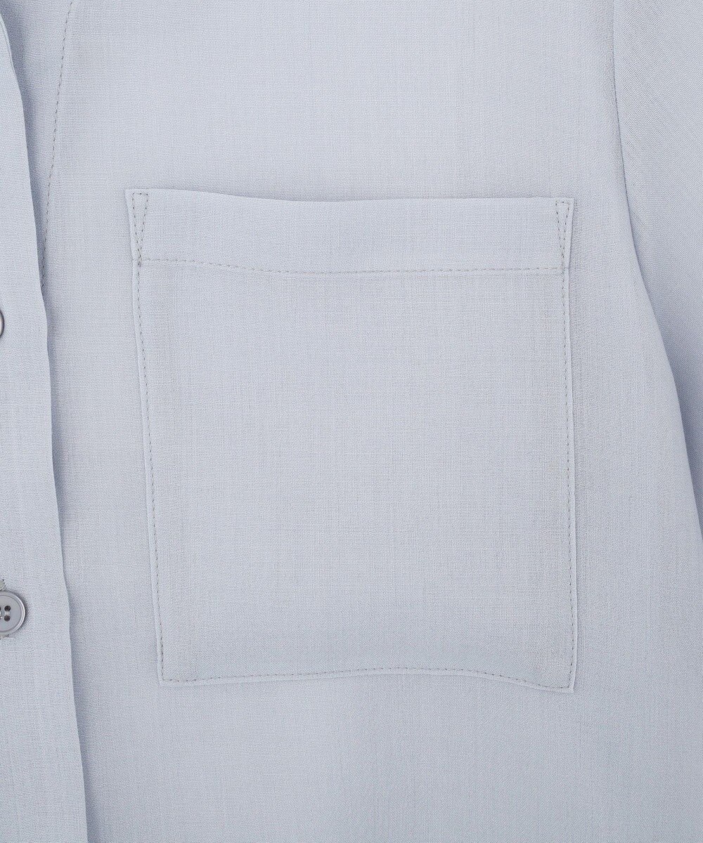 AMERICAN HOLIC シアーショート丈開襟シャツ 