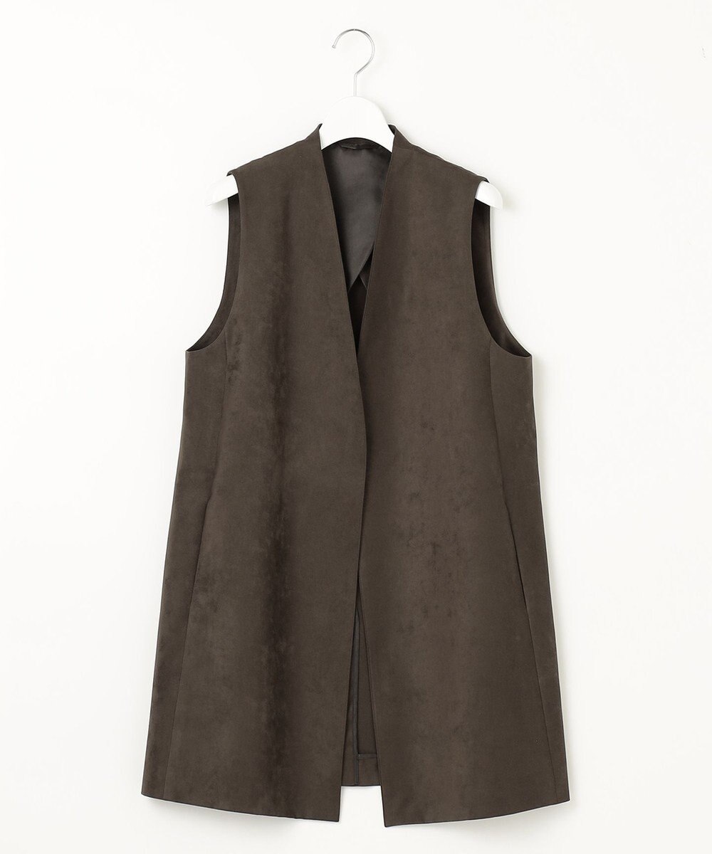 J.PRESS LADIES S ソフィーヌスエード ジレ 