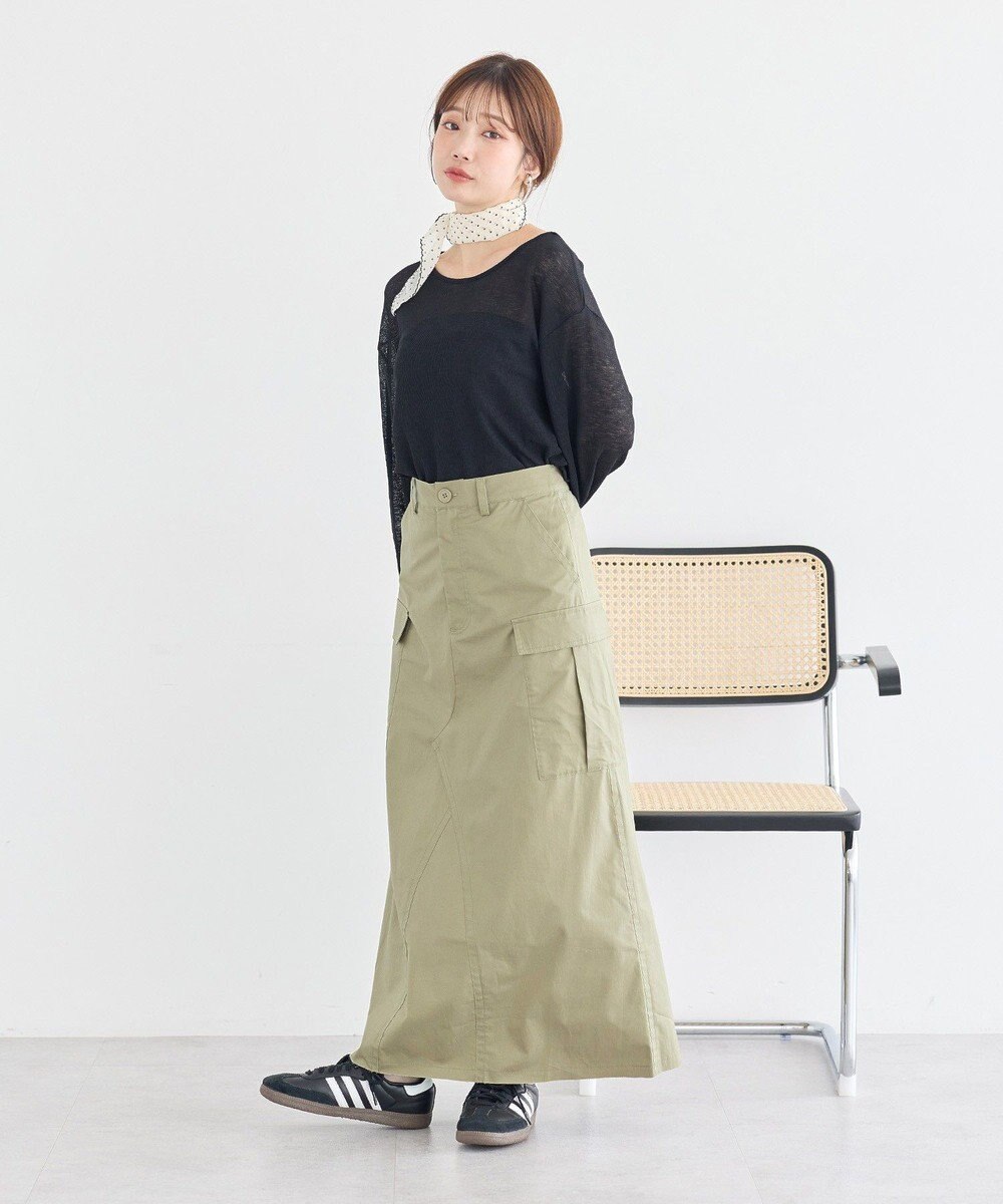 earth music&ecology シアーワッフルプルオーバー 