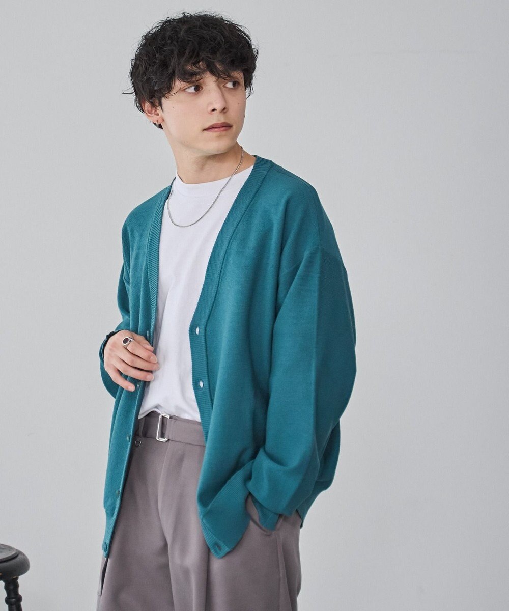 WEGO 【ユニセックス着用ITEM/紫外線対策/冷房対策】オーバーフィットドライタッチカーディガン 