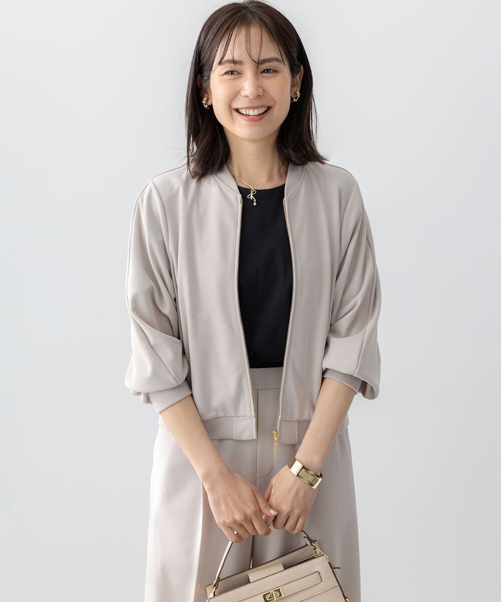 組曲 【ご好評につき追加生産！】ジョーゼットジャージー ブルゾン 