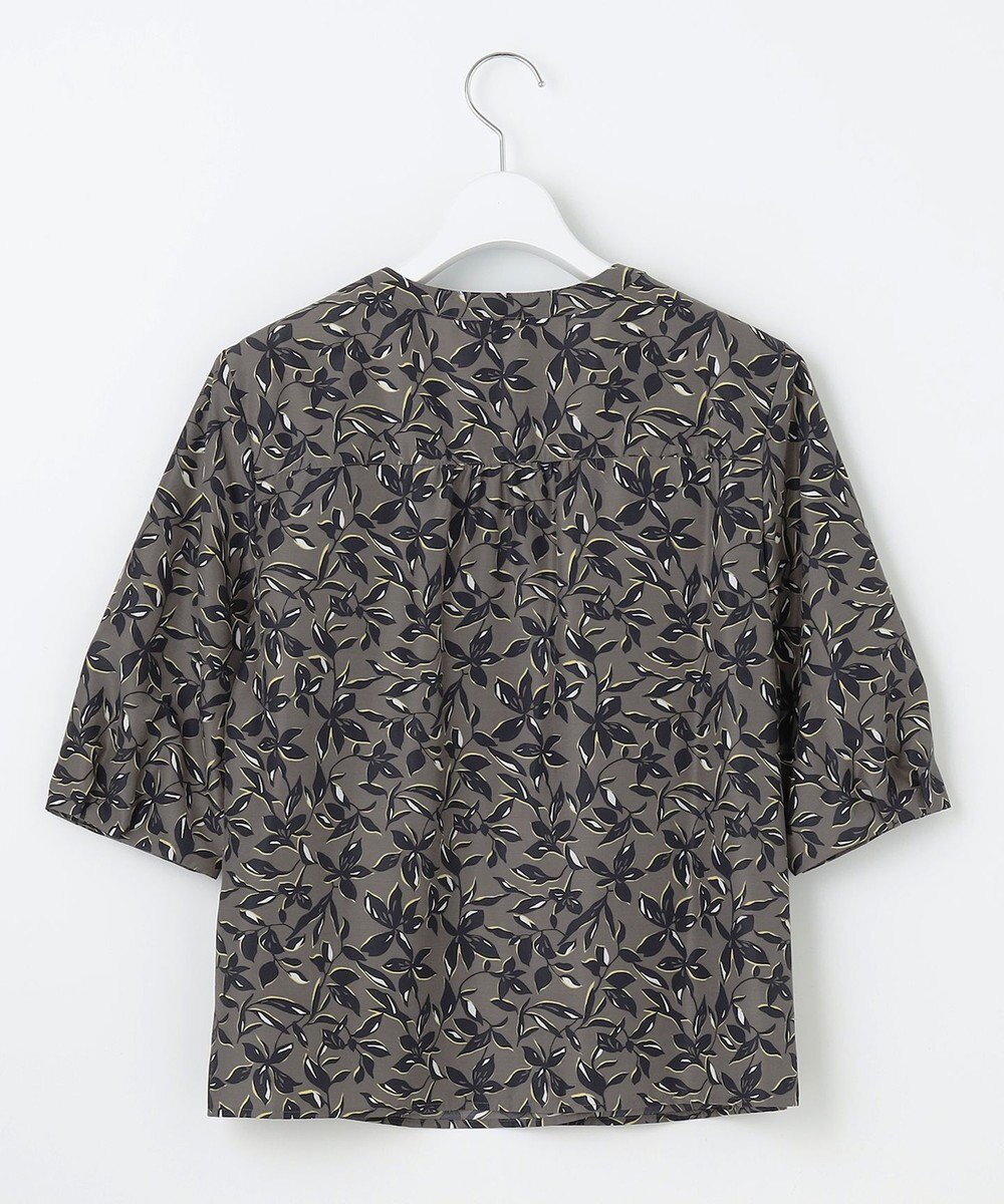 J.PRESS LADIES L 【洗える】ボタニカルプリント ブラウス 