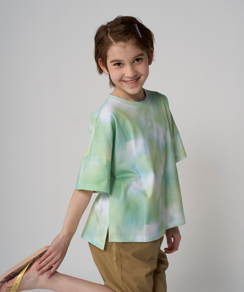 OP／FILA 【RUSTY】ニコちゃん×タイダイ柄半袖Tシャツ 