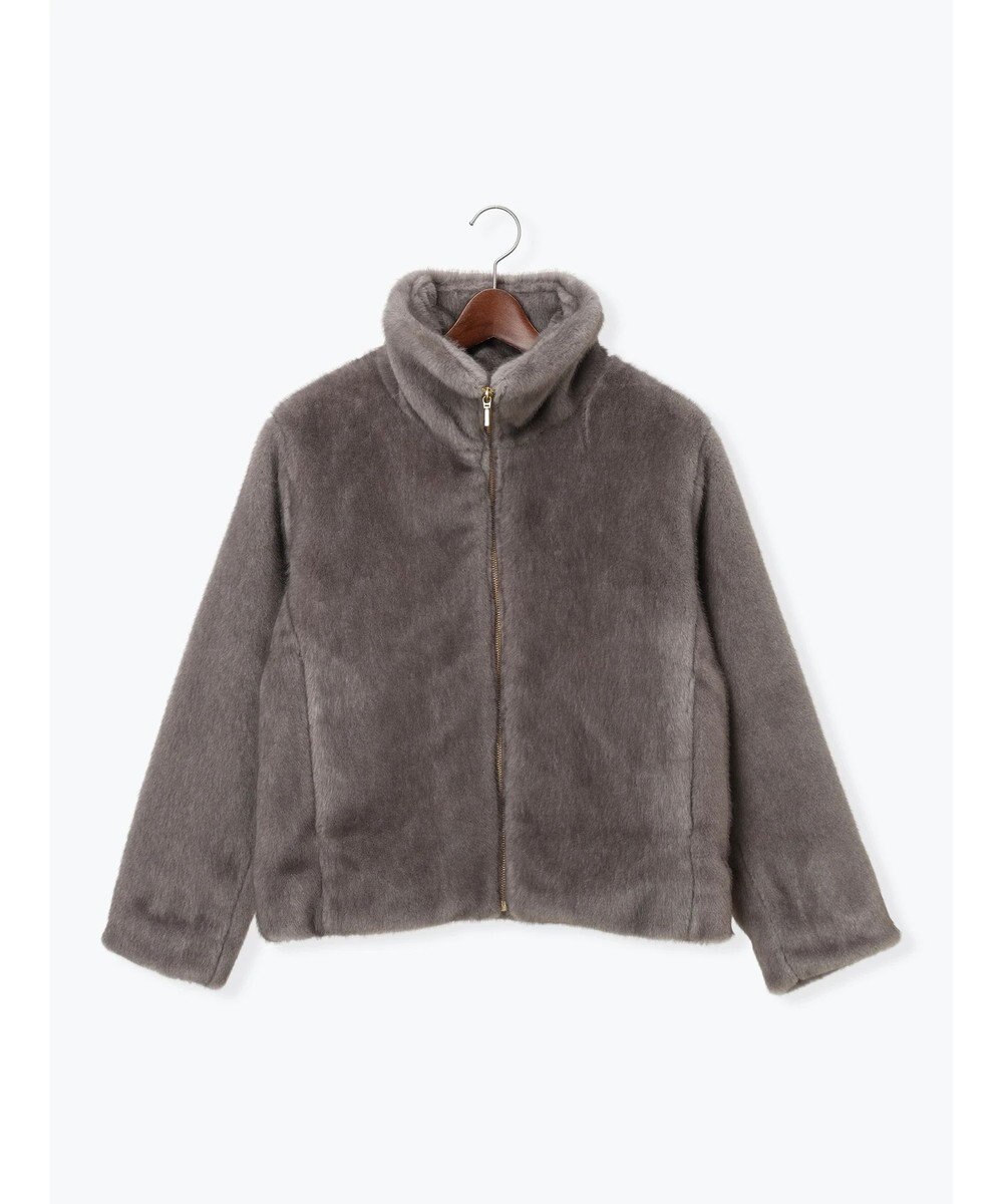 Te chichi 【宮本茉由着用】グラデーションファースタンドジャケット 