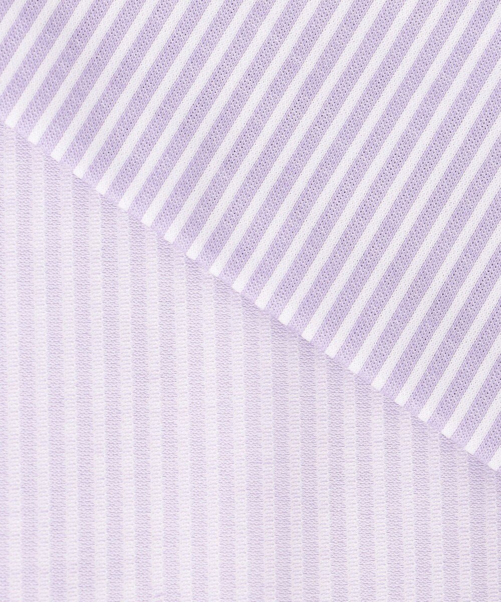 J.PRESS LADIES 【WEB限定カラーあり】ストライプジャカード バンドカラー カットソー 