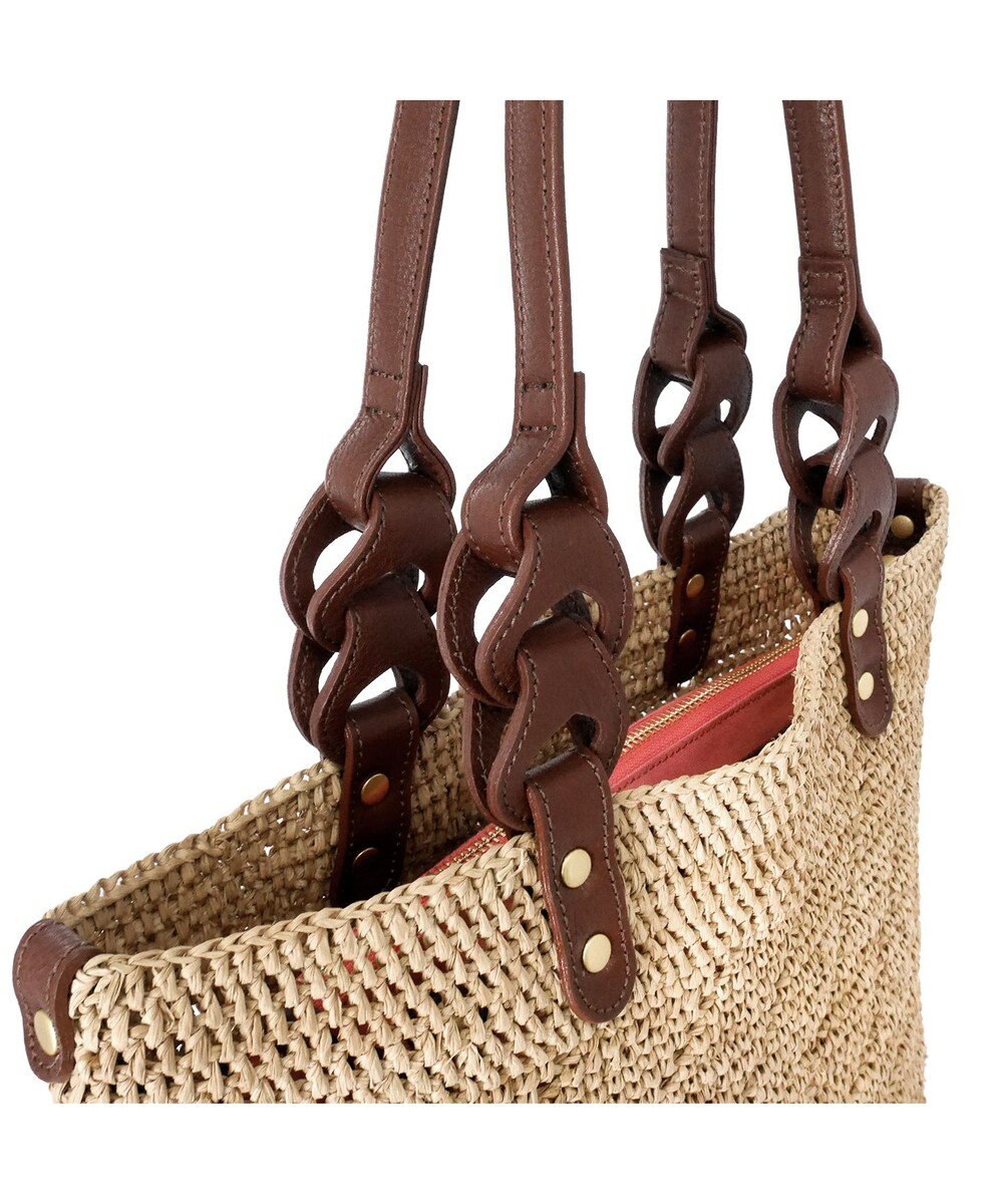 IBIZA ラフィア　セミショルダーバッグ 