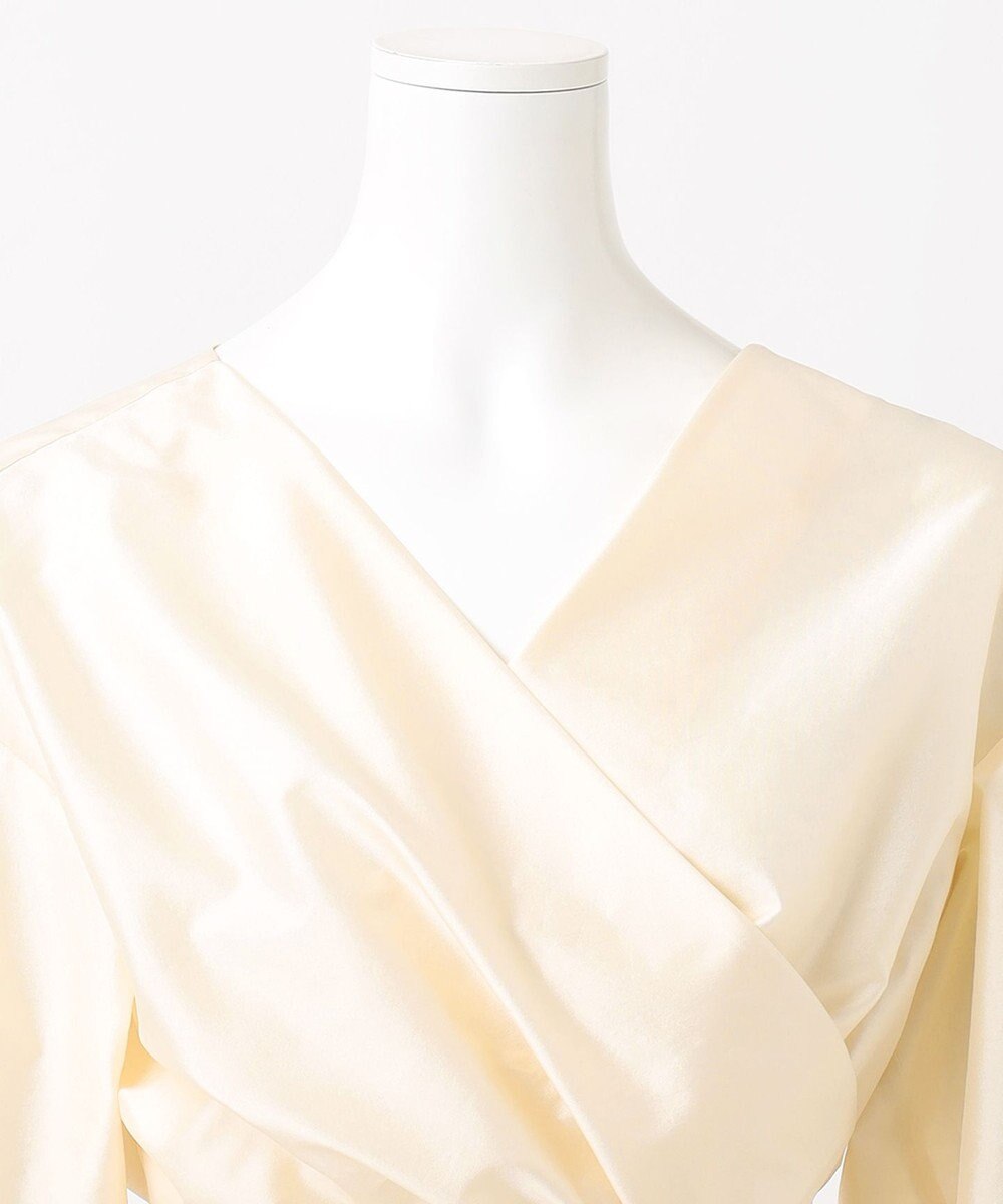 23区 【エステータ】シルク混タフタ カシュクールブラウス 