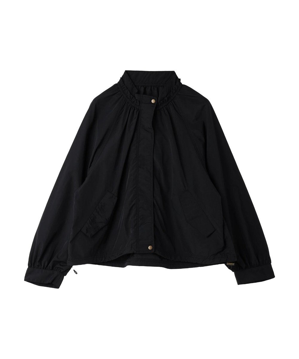 earth music&ecology スタンドフリルミリタリーブルゾン 