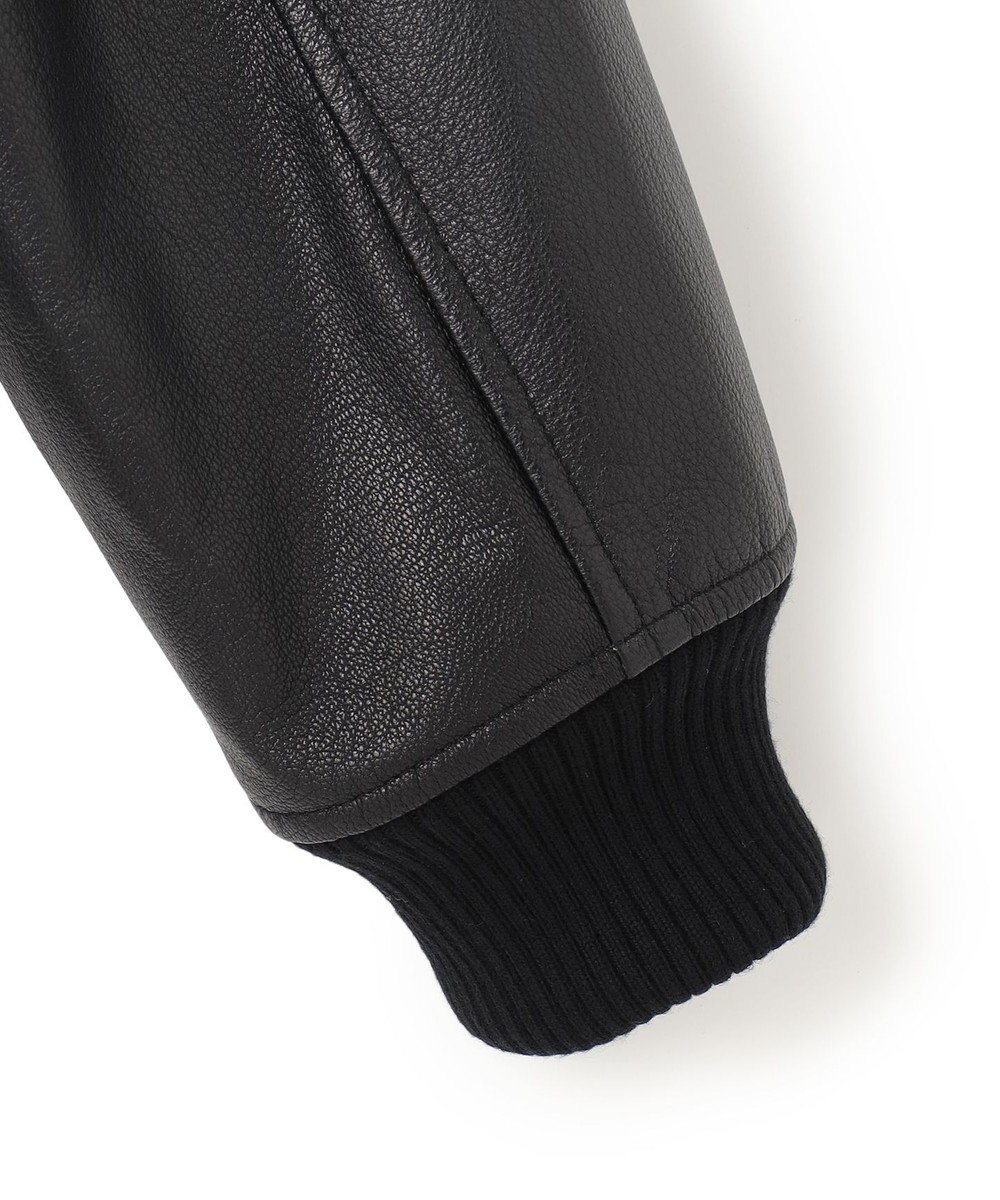 JOSEPH HOMME レザーブロックブークレ　ブルゾン 