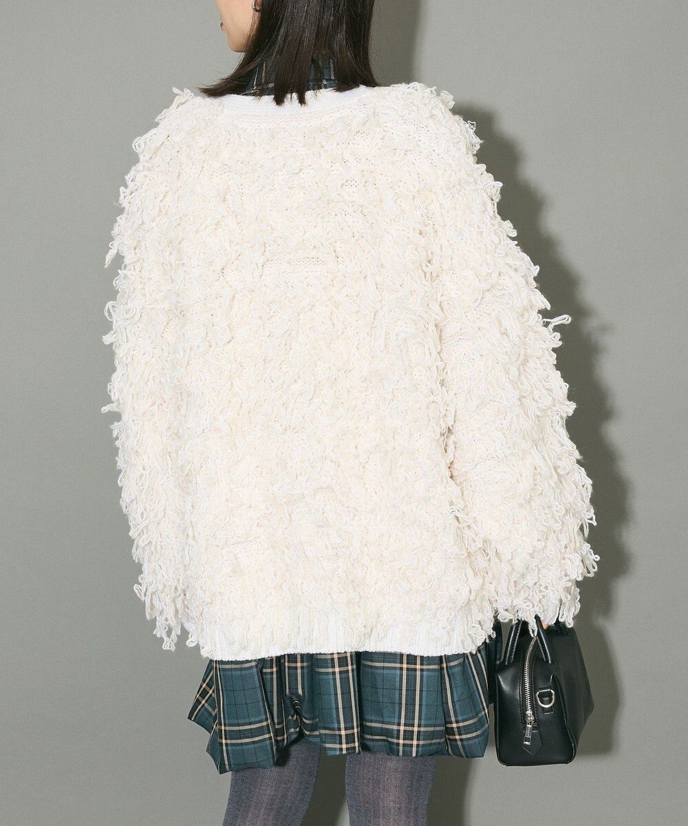 Green Parks フリンジニットカーディガン 