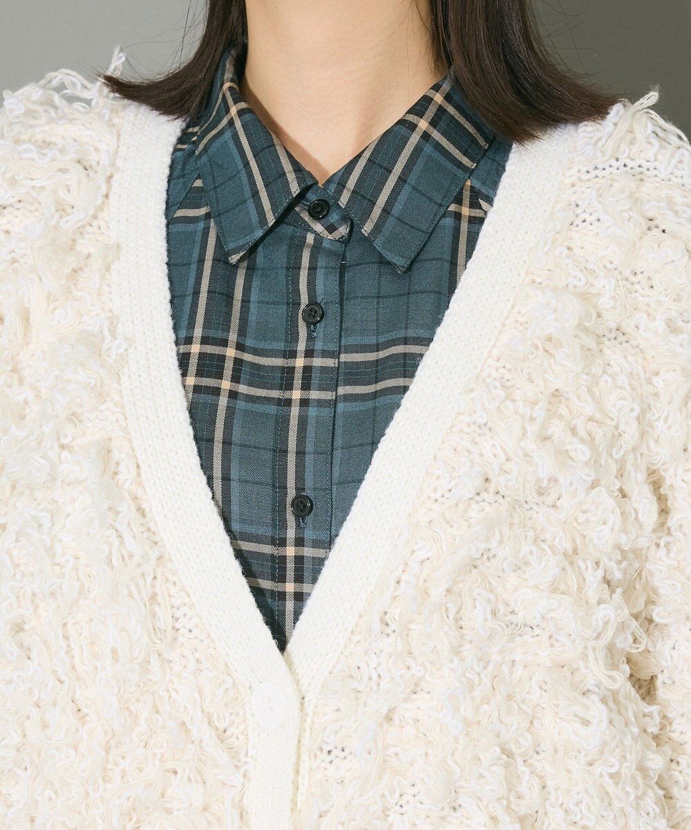 Green Parks フリンジニットカーディガン 