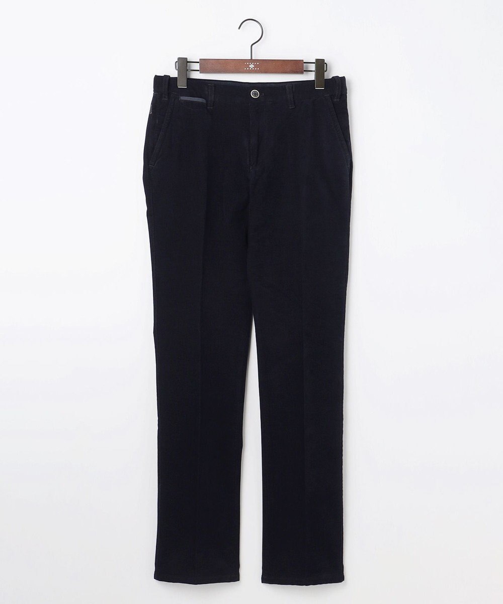 JOSEPH ABBOUD 【ウエストも伸びる！/暖かパンツ/オーガニックコットン使用】ライスコールストレッチパンツ 