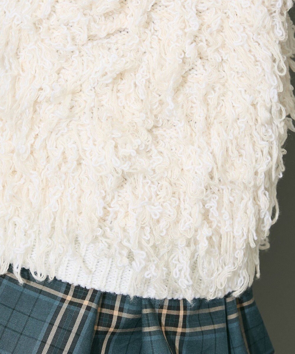 Green Parks フリンジニットカーディガン 