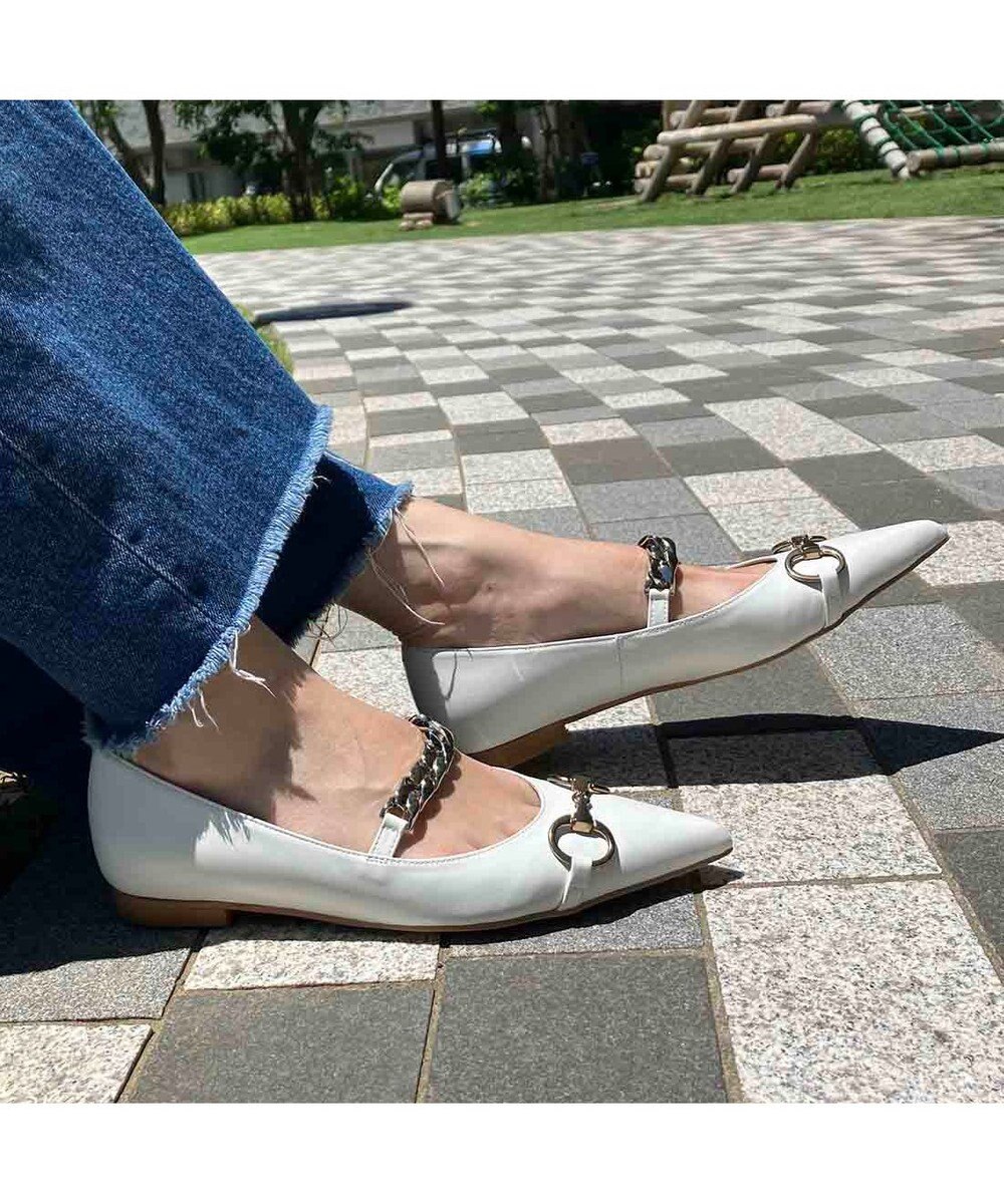 MODE ET JACOMO <MODE ET JACOMO>ポインテッドトゥメリージェーンパンプス 